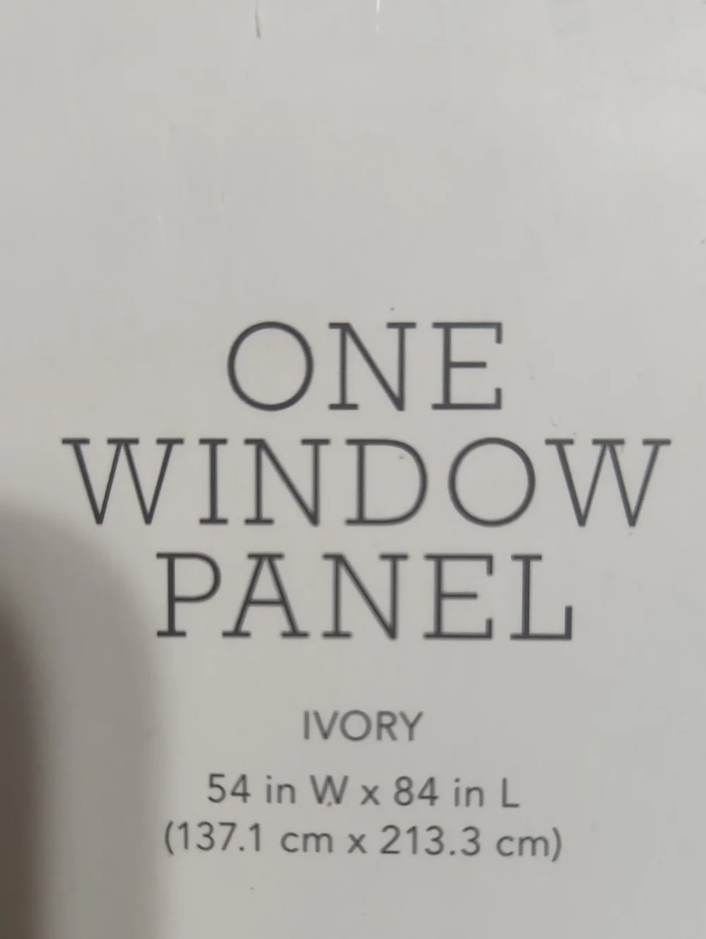 Threshold ONE PANEL ivory Curtain